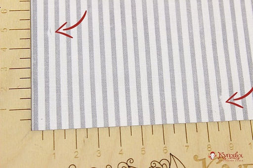 Бязь Пепельно-серая полоска, СОРТ2, ш.1.5м, хлопок-100%, 110гр/м.кв - Купава фото 2