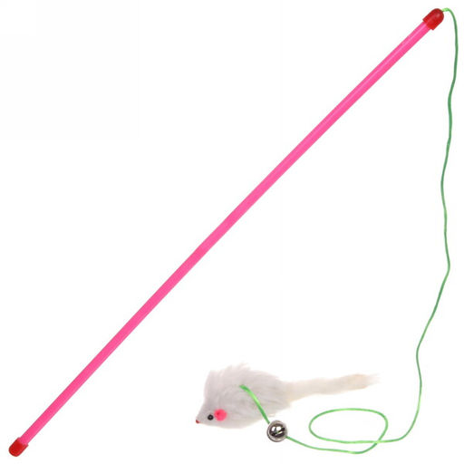 Цена за 3 шт. Игрушка для кошки на палочке "Поймай меня" 50*50см