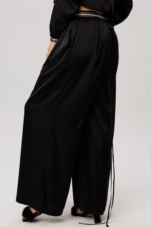 Брюки ANELLI 1734 блестящий черный