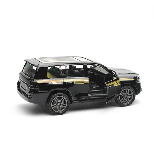 Чёрная инерционная машинка с прозрачной крышей die-cast,1:32, открывающиеся двери
