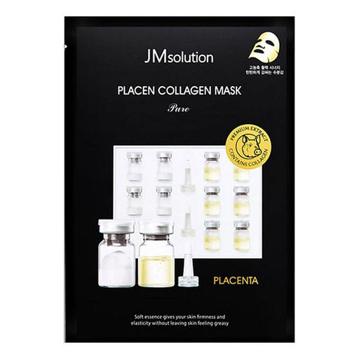 Маска с коллагеном и пептидами для упругости кожи JMSOLUTION Placen Collagen Mask Pure, 35ml