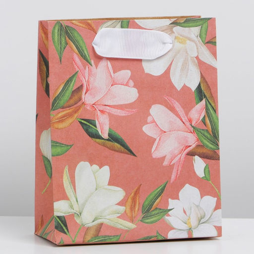 Пакет крафтовый вертикальный Расцветай, S 12 15 5.5 см - Дарите счастье фото 2