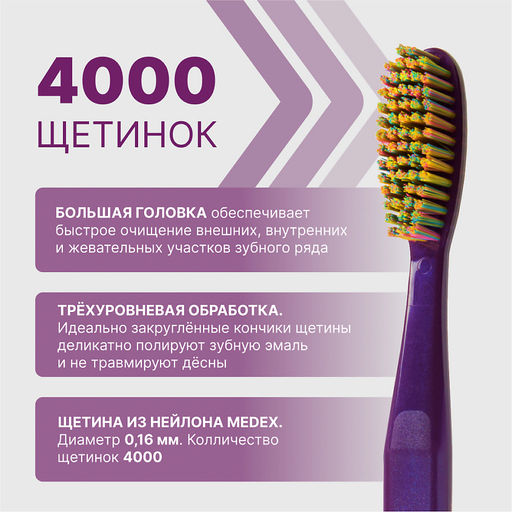 PresiDENT Щетка зубная Exclusive средняя 6 мил /на блистере