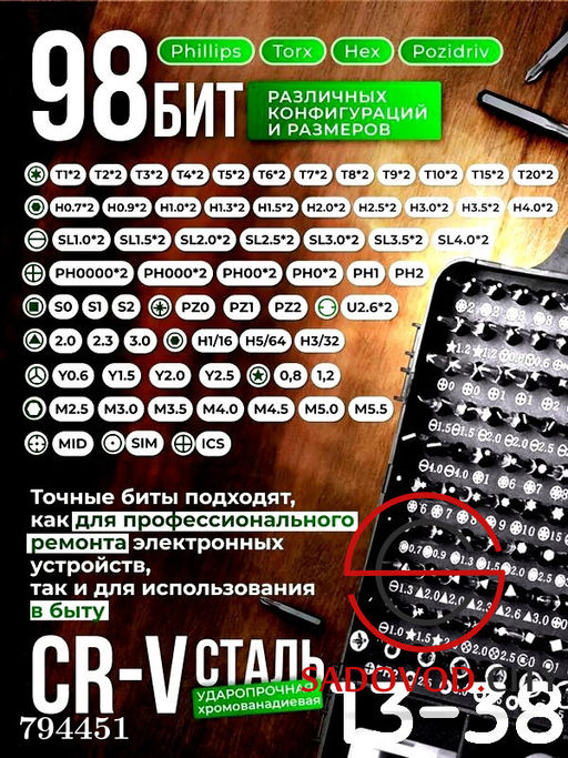 Набор многофункциональных отв?рток