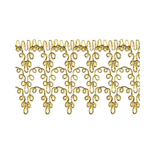 Gamma MTR-09 тесьма декоративная 58 мм 22.5 м  0.5 м под серебро  фото 2