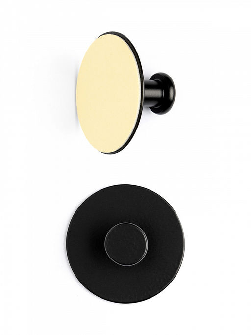 Набор крючков на липучке 2 шт D5,2 черный железо - Denastia фото 2