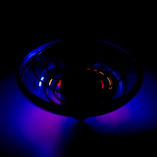 Летающая тарелка UFO, датчик движения, работает от аккумулятора, цвет синий - АвтоГрад фото 7