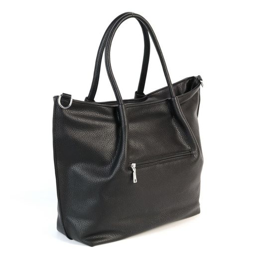 Женская сумка шоппер из эко кожи 035-960 Блек - Cidirro фото 3