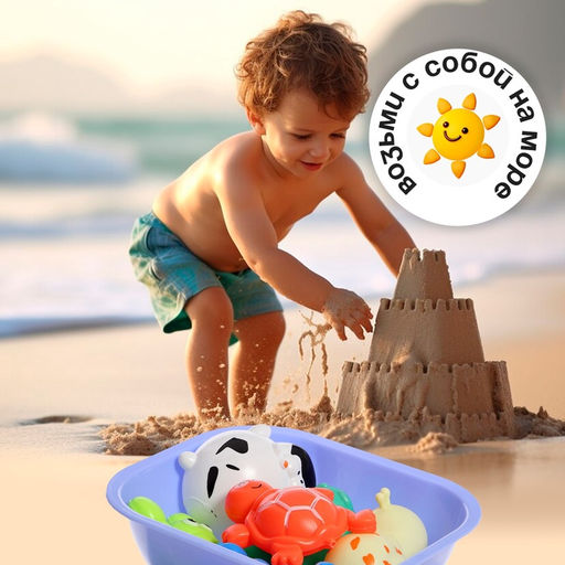 Игрушки для ванны Океания, набор 7 предметов - Simaland фото 6