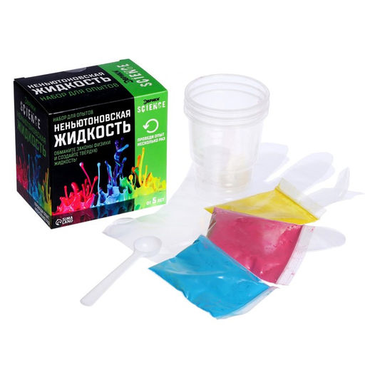 Набор для опытов Неньютоновская жидкость - Эврики фото 2