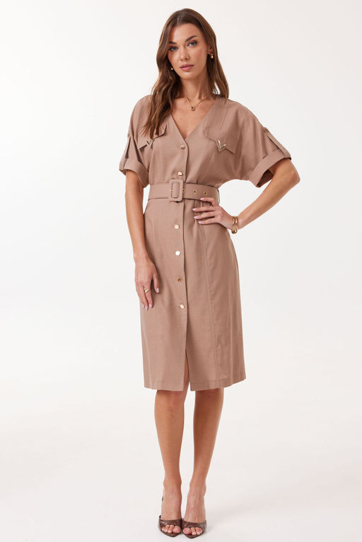 Платье LYUSHe 4129 коричневый