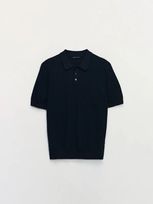 Джемпер поло из текстурного хлопка / Zarina