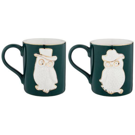 НАБОР КРУЖЕК LEFARD ANIMAL WORLD СОВА 2 ШТ. 380 МЛ  фото 2