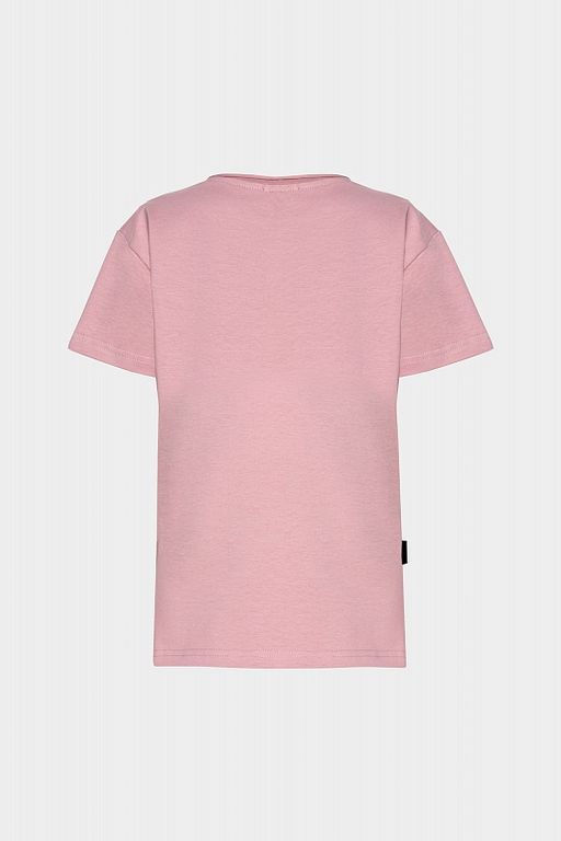 Футболка BASIC LINE из мягкого трикотажа пенье пудровая - Miza фото 5