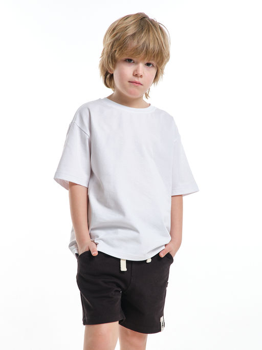 Футболка с принтом на спине 22-9000 белый - Mini maxi фото 17