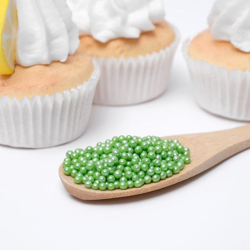 Посыпка кондитерская с мягким центром Жемчуг Зеленый 2-5 мм 50 г - Simaland фото 4