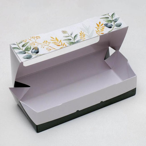 Цена за 5 шт. Кондитерская упаковка, коробка с ламинацией «Nature», 17×7×4 см