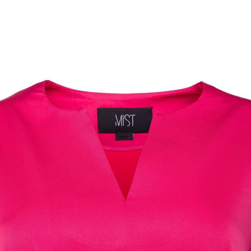 Платье женское короткое с поясом MIST, розовое, размер 48-50