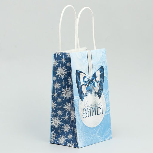 Пакет крафтовый Уютной зимы, 12 21 9 см - Доступные радости фото 2