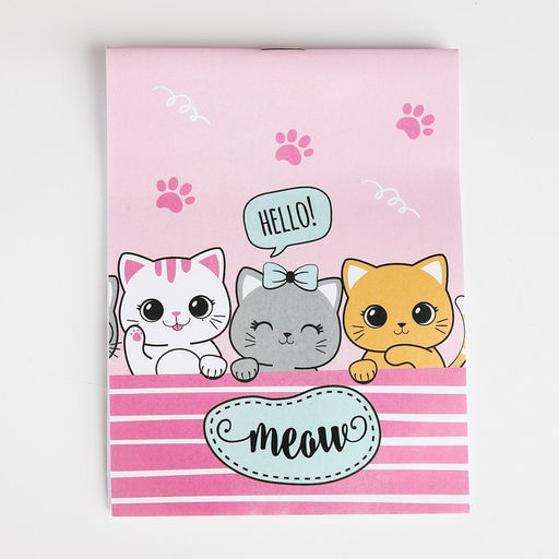 Набор подарочный для девочки Котята, сумка, блокнот - NAZAMOK KIDS фото 2