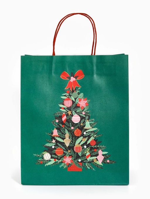 Набор подарочных пакетов «Новогодние ёлочки», 3 шт., 25×4×30.5 см, 30×40×11.5 см, 18×23×10 см