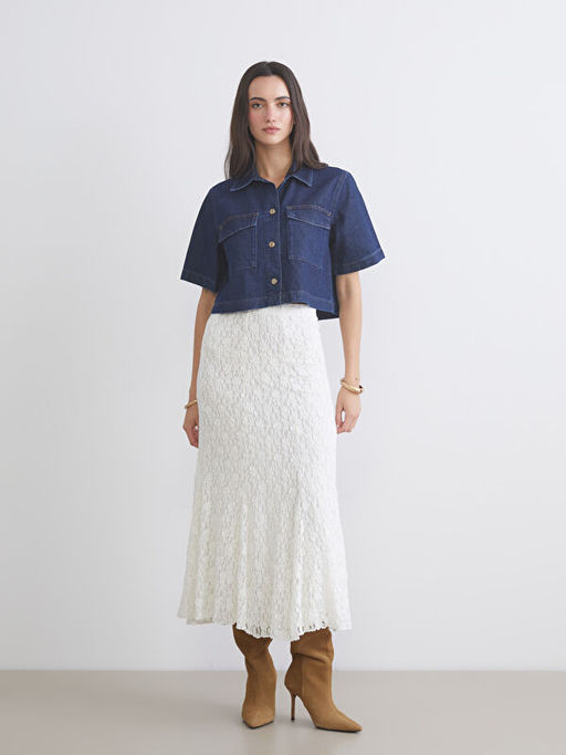 Regular Fit Kad?n Jean G?mlek