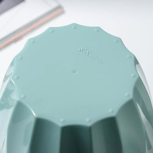 Кашпо для цветов со вставкой «Флюте», 3 л, нефрит