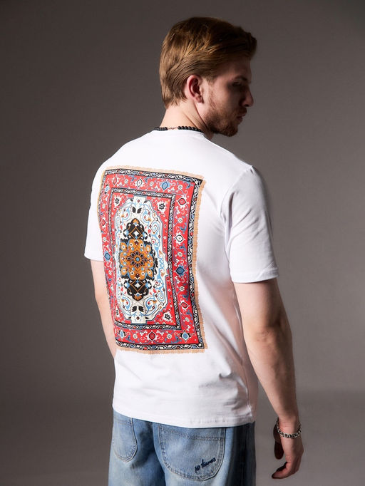 Футболка мужская KAFTAN Russian style, размер 56, белая