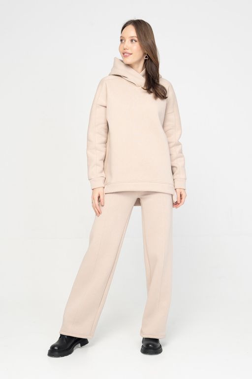 Стильные утепленные брюки палаццо Футер 3-х нитка начес