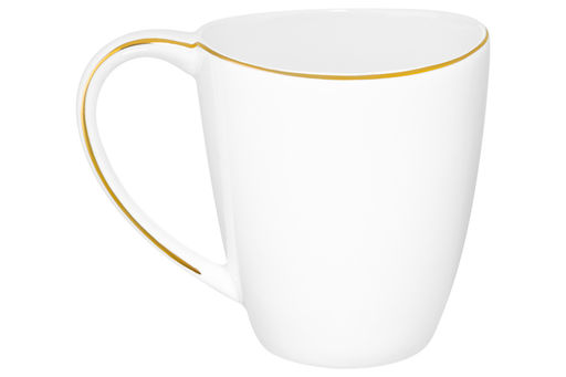 Кружка 420 мл 13*9*10,5 см Белая с золотом NEW BONE CHINA, фарфор - Elan gallery фото 3