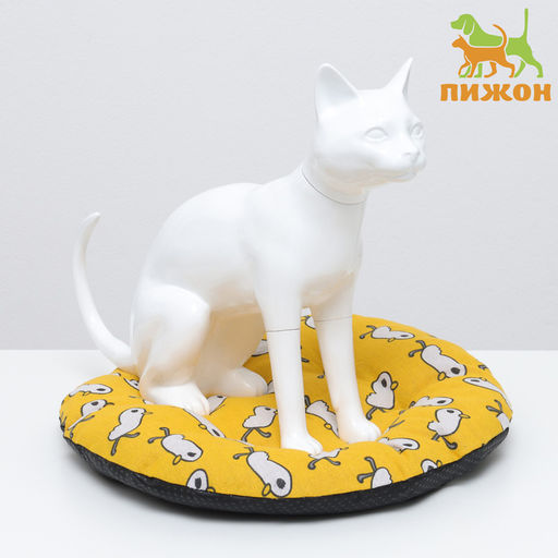 Лежак для животных Утка, 40 х 40 х 10 см, жёлтый - Пижон фото 2