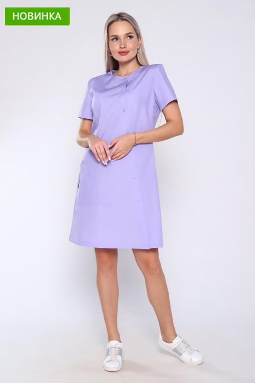 Халат женский 204 ТС. Цвет: сиреневый - Стильб фото 7