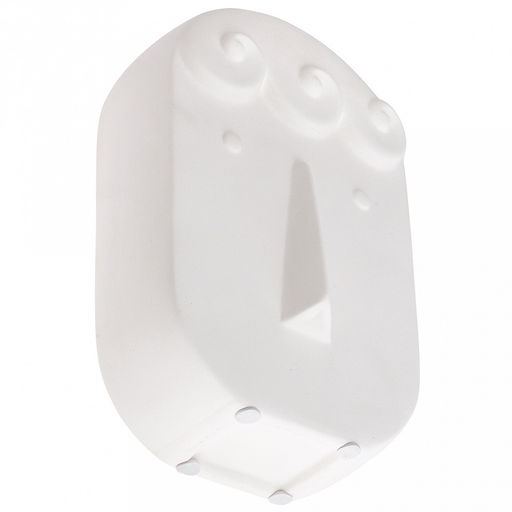 Ваза керамическая "Маска" 1,2л, 14х7,5см h21,8см, горло - 7,3х4,8см, матовая, фактурная глазурь, цвет - белый, в коробке (Китай)