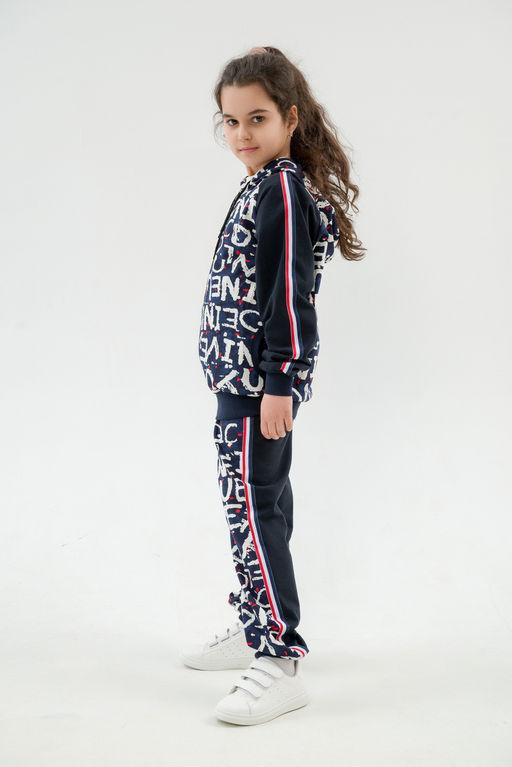 Костюм подростковый из футера 2-хн джемпер и брюки SportLand буквы - Амадэль фото 19