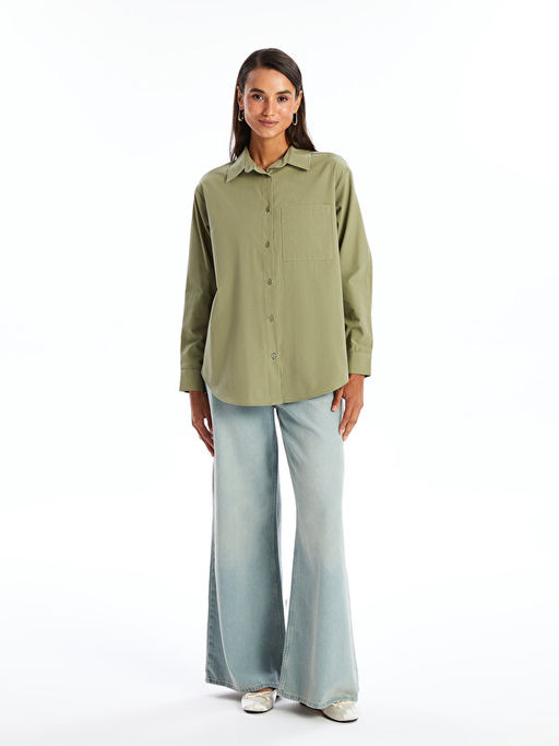 Oversize Poplin Kad?n G?mlek