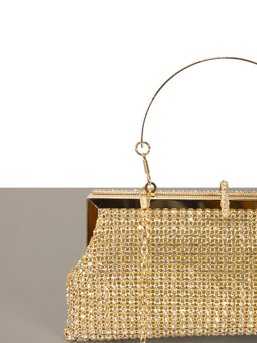 LACCOMA сумка STH01629-золотой стразы хлопок