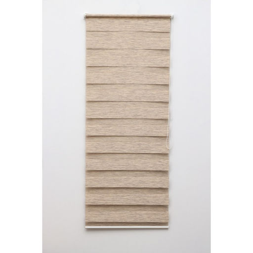 Штора рулонная Вудэн, премиум блэкаут, 100160 см, 3 варианта крепления, цвет бежево-серый - Simaland фото 2