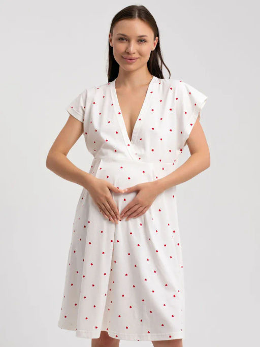 Сорочка для рожениц Новая жизнь - 2 Экрю М-80Н MODAMICA фото 6