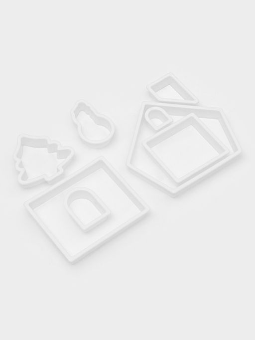 Цена за 2 шт. Плунжеры кондитерские новогодние Доляна Снег, набор 3 шт.: d=6.5, d=5, d=3.5 см, пластик, белые  фото 8