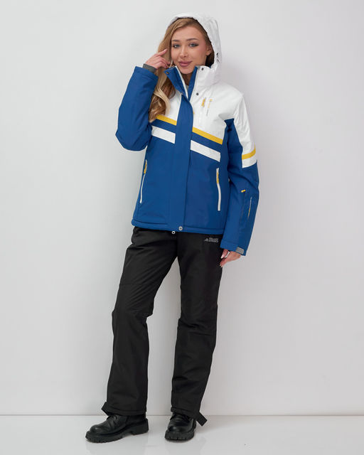 Горнолыжный костюм женский зимний синего цвета 02808S - Mtforce фото 6