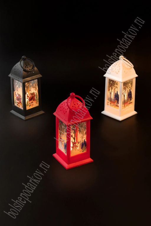 Набор фонариков светодиодных на батарейках 12 см (12 шт) SF-7553, №2 (теплый свет)