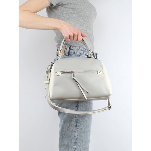 Сумка женская искусственная кожа ADEL-118/1в/MM, 1отд, плечевой ремень, серый св/беж св флотер 259060 - Adelia фото 5