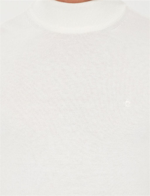 Ekru Slim Fit Yar_m Bal_k__ Yaka Basic Triko Kazak - Pierre cardin фото 6