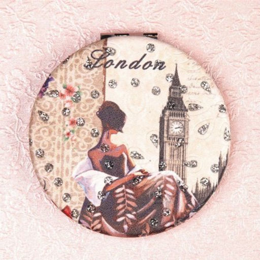 Зеркало карманное 7 см / GT357 /уп 50/300/ кожзам - Галеонтрейд фото 2