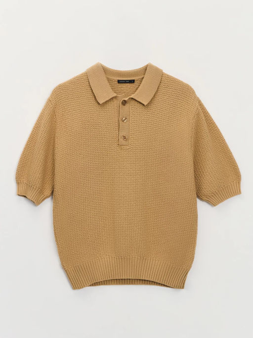 Джемпер поло фактурной вязки ZR2605043301-136 / Zarina