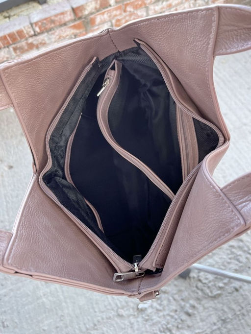 Женская сумка из эко кожи 0025 Пудра - Sergio valentini фото 7