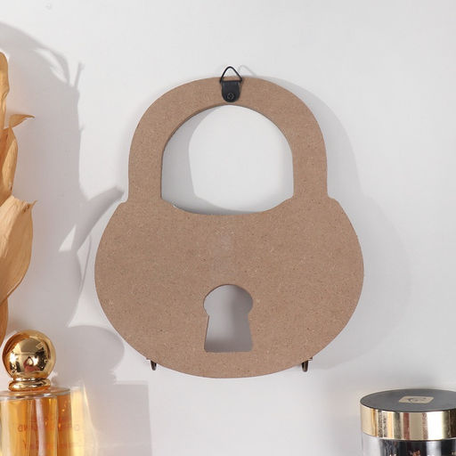 Настенные крючки декоративные Замок с растениями и бабочкой, дерево, ключница, 2.5?15?17 см