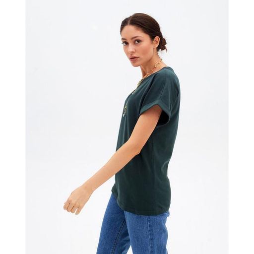 Футболка женская MIST basic, размер 40-42, зелёная