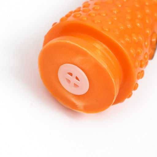 Игрушка пищащая Курица пират для собак, 28 см, жёлтая - Пижон фото 5