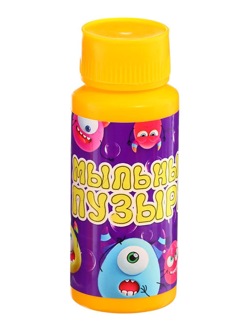 Мыльные пузыри, 95 мл жёлтые, (набор 15 шт.)
